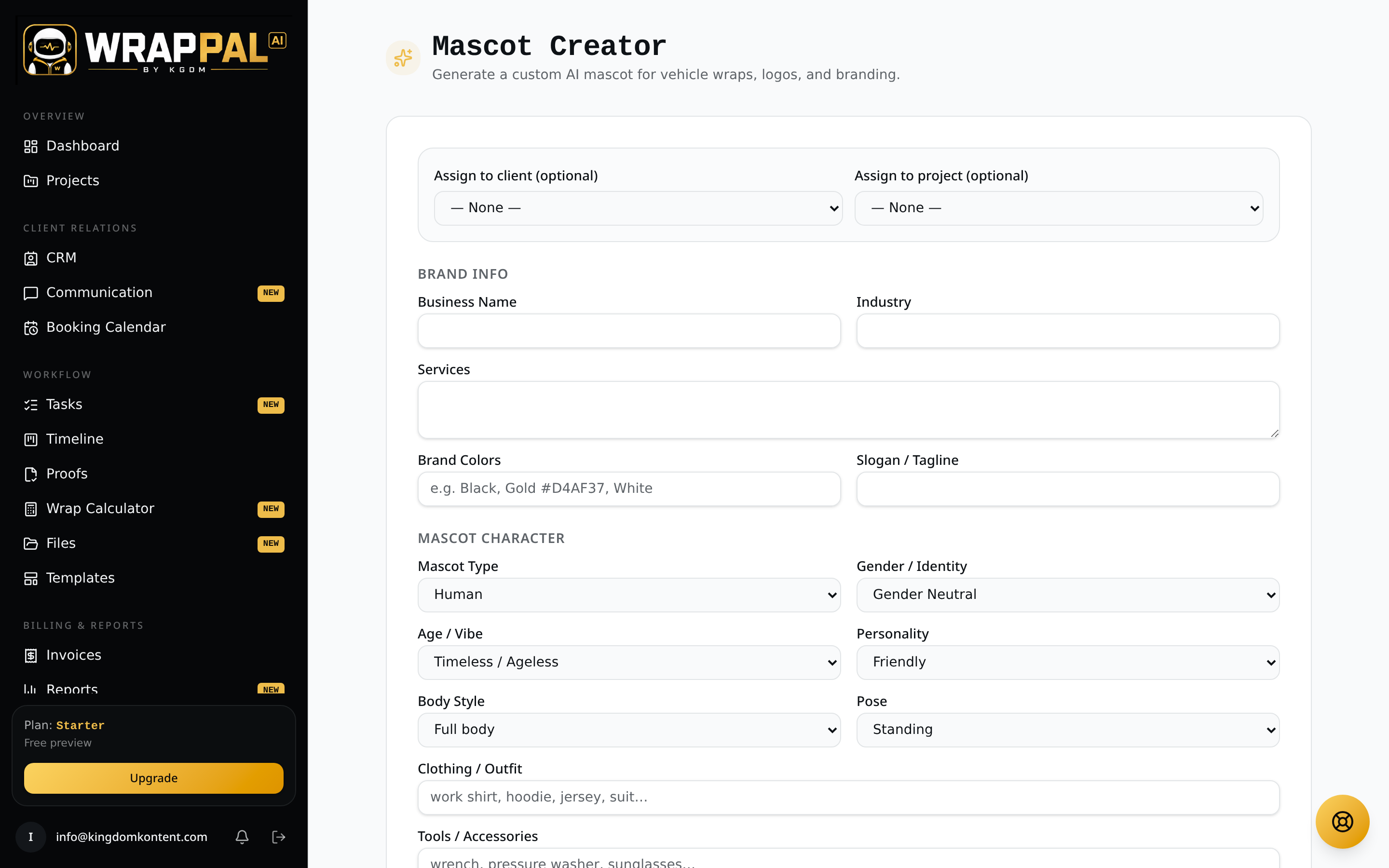 AI concept, mascot, and marketing tools